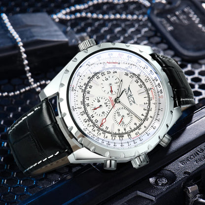 JARAGAR 212 Mechanisch automatisch herenhorloge, modieus, zakelijk, luxe, weekkalender, herenhorloge, premium cadeau, Reloj Hombre