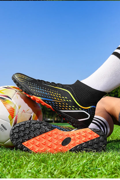 Men Football Boots Professional Turf Futsal Match Grass Unisex Outdoor Training Soccer Shoes Soccer Cleats Non-slip Breathable