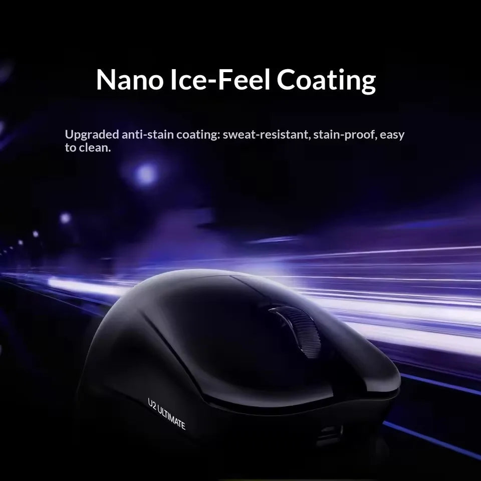 ATK U2 V2 Mini Ultimate Wireless Gaming Mouse, PAW3950 Ultra Sensor, 8KHz Polling Rate, Lightweight Tri-Mode Ergonomic Esports Mouse