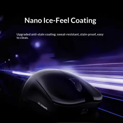 ATK U2 V2 Mini Ultimate Wireless Gaming Mouse, PAW3950 Ultra Sensor, 8KHz Polling Rate, Lightweight Tri-Mode Ergonomic Esports Mouse