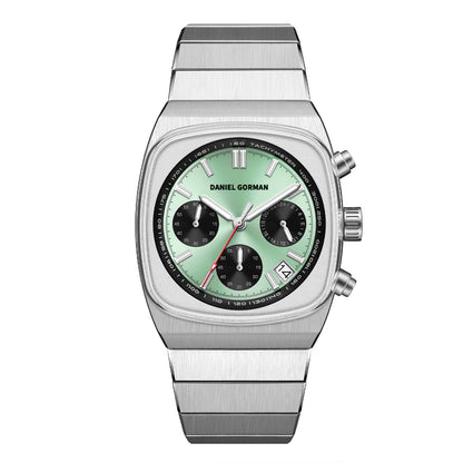 DG9008 Men Watch Original Fashion Brand Quartz Waterproof Luminous Watch For Man Three Small Dial Sport Moon Phase Watch
