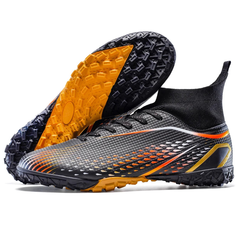 Men Football Boots Professional Outdoor Unisex Soccer Shoes Soccer Training Turf Futsal Match Grass Cleats Non-slip Breathable