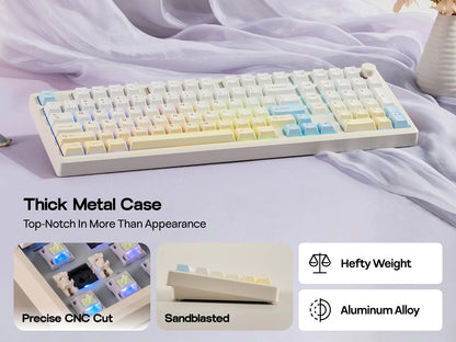 EPOMAKER Galaxy100 Lite QMK/VIA 96% ANSI US Layout Hot-Swap Wired/2.4GHz/BT Wireless 1800 Aluminum Gasket Mechanical Keyboard