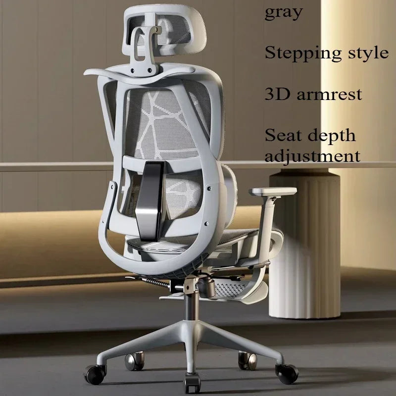 Ergonomic Gaming Chair Office Desk Chair with 3D Headrest, Adjustable Armrests, Lumbar Support, Reclining Computer Chair with Footrest