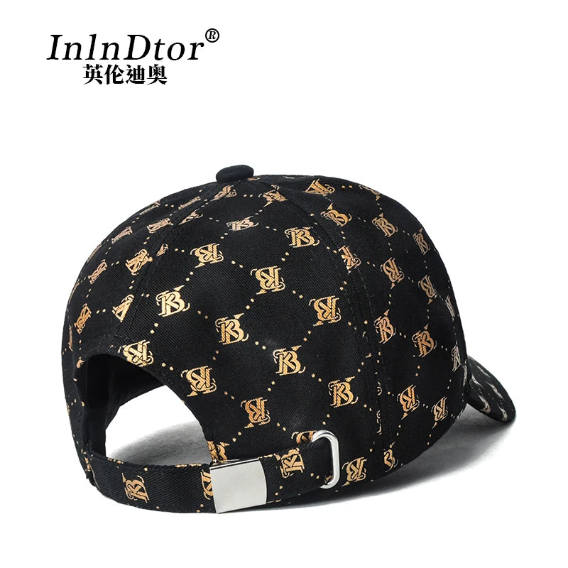 2025 Couple style Korean girls' printed embroidered baseball cap outdoor party four seasons men's cap