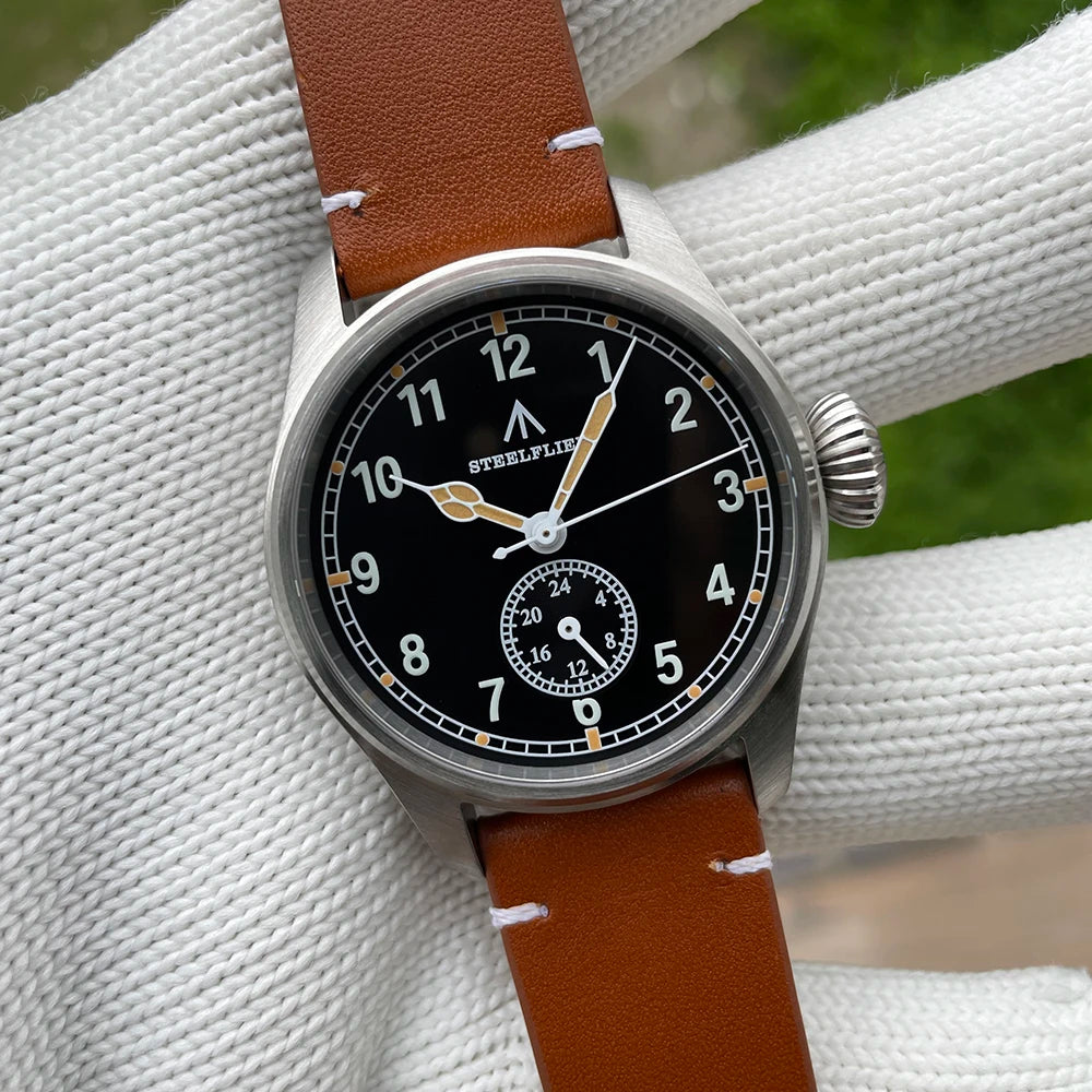 STEELFLIER Official SF746 Luxury Quartz Wristwatch Swiss Luminous VH60 Mute Movement 20Bar Waterproof Multi-time Zone Watches