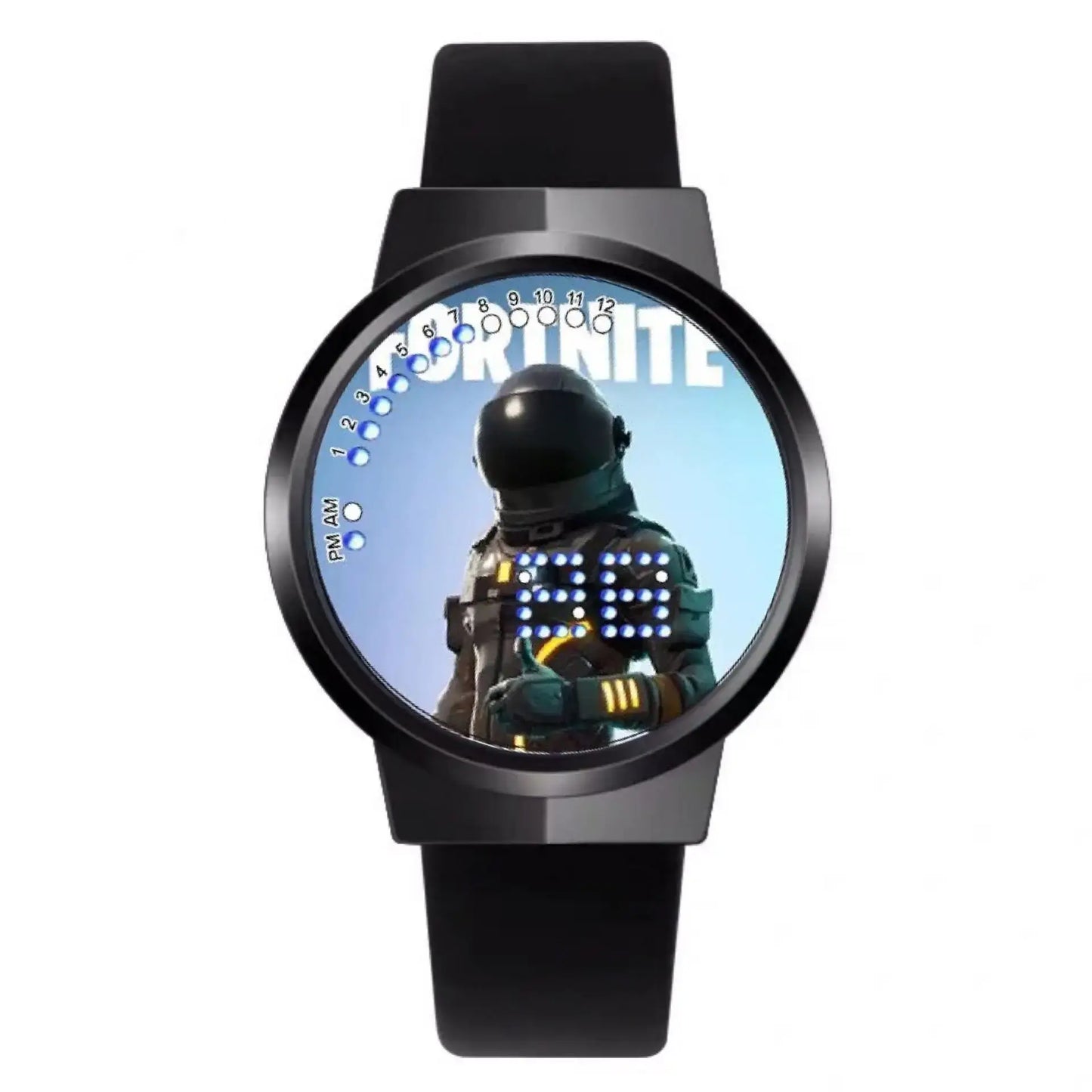 Fortnite часовник със сладък моден Cartoon дизайн, персонализиран Kawaii LED сензорен нощен часовник, ученически електронен часовник, подарък за приятели