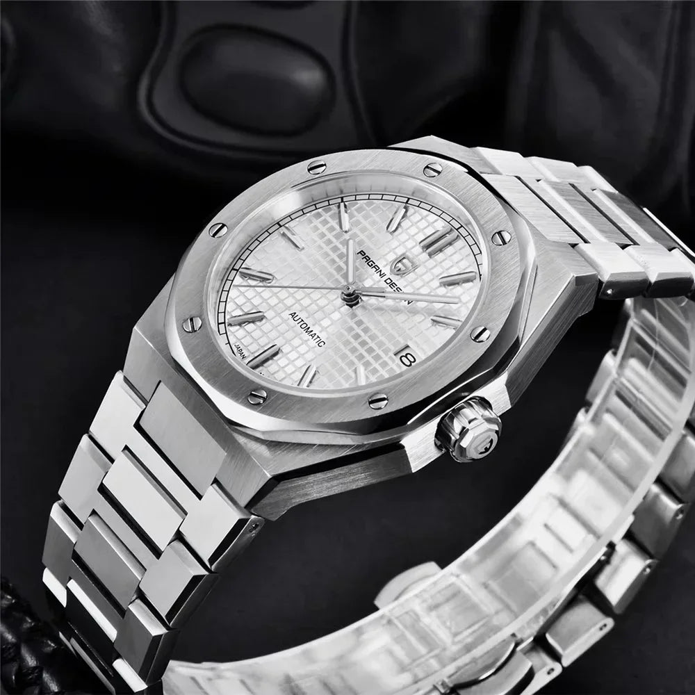PAGANI DESIGN PD1673 Miyota 8215 Men's Fashion Watch 40MM Sport Automatic Mechanical Stainless Steel 100M Waterproof Watch
