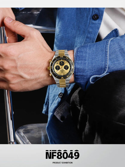 NAVIFORCE Men's Watches Quartz Fashion Business Classic Water Resistant Stainless Steel Strap WristWatch New Male Clock in 2024