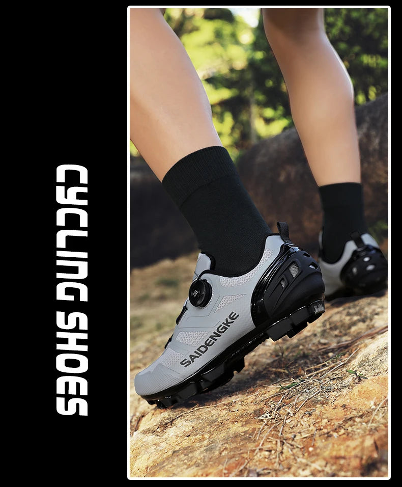 Sapatilhas de Ciclismo Unissexo Novas Profissionais Leves Luxyry Originais para Estrada em Borracha MTB Corrida Bicicleta Moda Bike Street Sports