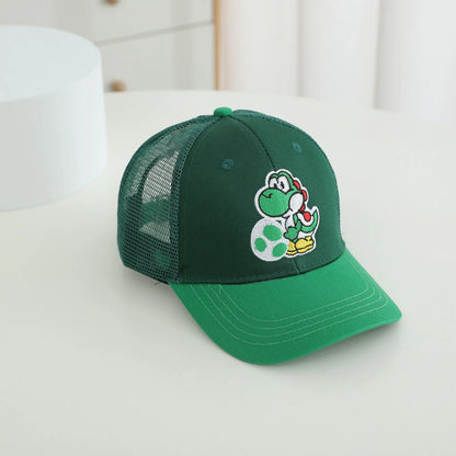 New Super Mushroom Peach Baseball Cap Creative High Color Cartoon Printed Boys and Girls anime merchandise Trendy birthday gifts