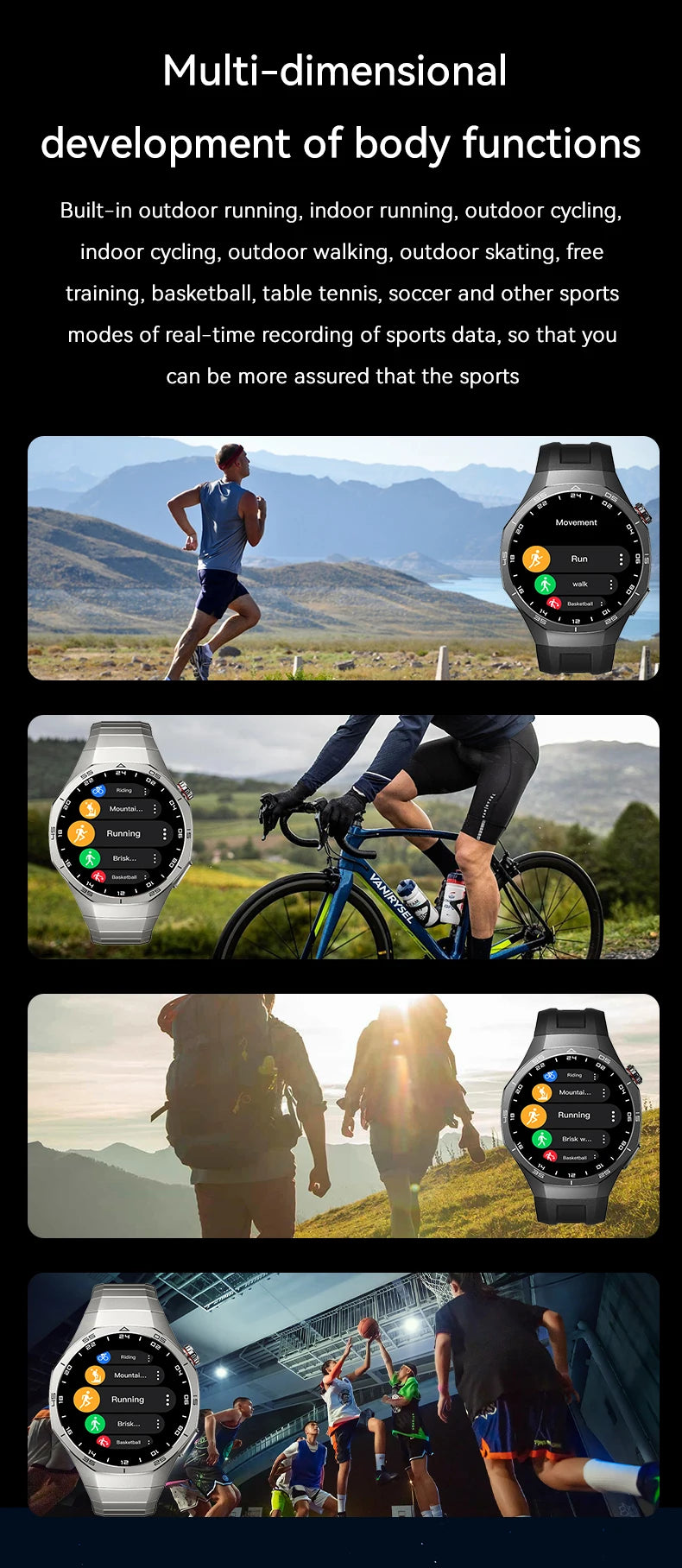 LAXASFIT 2026 New Smart Watch Men's 1.52 HD Screen Bluetooth Talk Heart Rate Monitor Men Women NFC Outdoor Sports Smart Watch