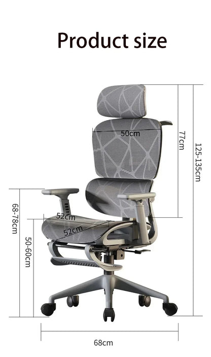 Electronic Gaming Computer Chair Adjustable Ergonomic Office Chair with Lumbar Support, Reclining Mesh Gaming Computer Chair, Swivel Executive Desk Chair with Headrest & Wheels