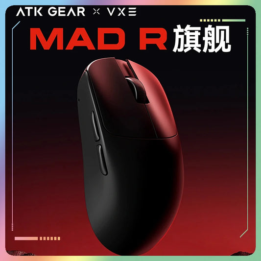 ATK VXE VGN MAD R Major Ultra-Lightweight Wireless Gaming Mouse, Ergonomic Dual-Mode Wireless Mouse with PAW3395 Sensor for Esports, Office & Gaming