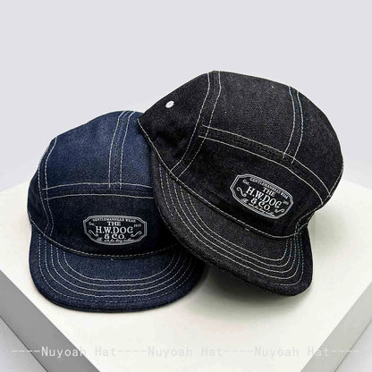 New Men Women American Retro Solid Letter Baseball Hats Sunshade Personal Versatile Flat Eaves Peaked Caps Hip-hop Fashion ins