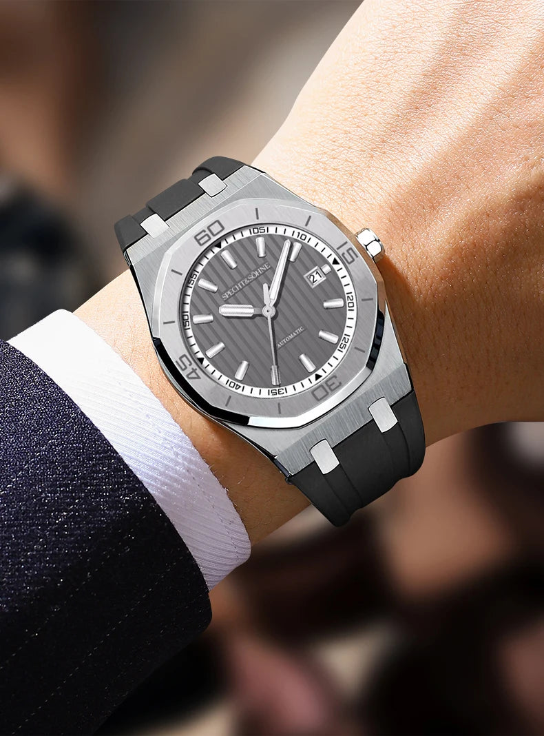 New Arrivals Specht & Söhne Dive Watch 40MM Miyota 8215 Automatic Mechanical Watches For Men Octagon Bezel Steel Reloj Hombre