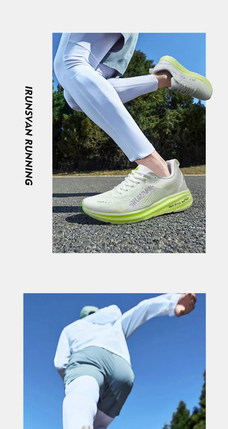 IRUNSVAN New Carbon Plate Marathon Running Shoes Lightweight Shock-Absorbing And Suitable For Men's Sports Shoes