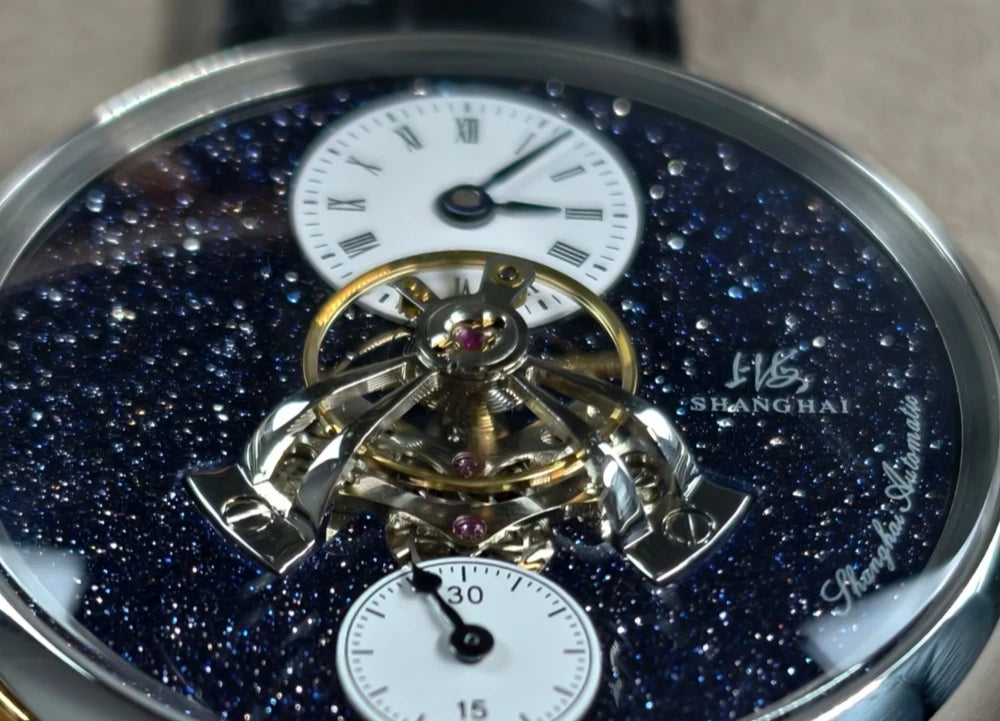 Shanghai The Bund Sky Dome Series Men's Mechanical Watch 42mm Center Flywheel Automatic Watch Limited Edition Brand Watches 865