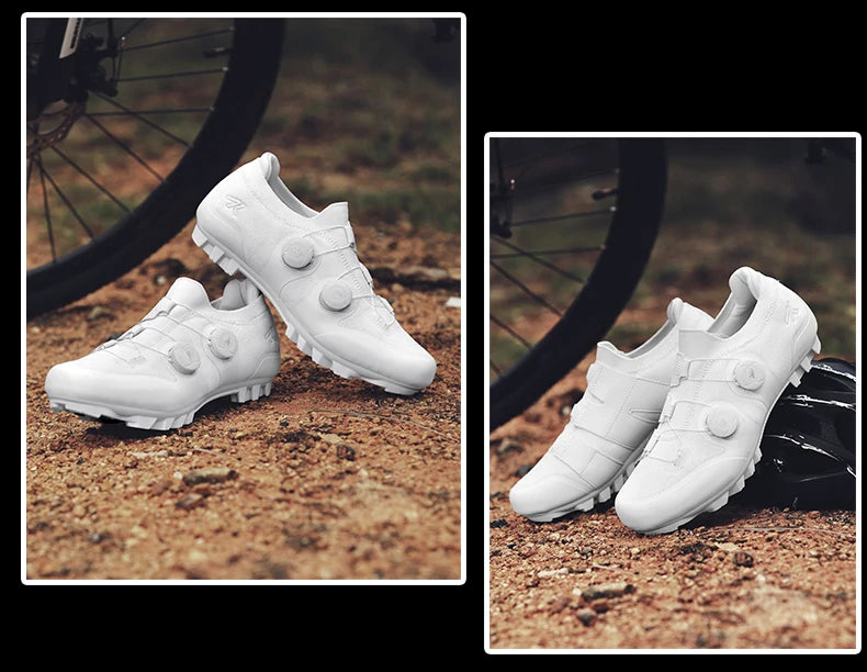 Men's MTB Cycling Shoes New Women's Pink Self-Locking Cleats Speed Road Bicycle Shoes Flat Trail Racing SPD Mountain Bike Sneakers