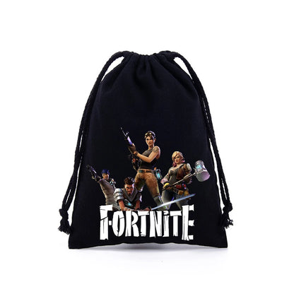 Fortnite Jungen Mädchen Kordelzugbeutel mit Cartoon- und Anime-Print, große Aufbewahrungstasche, Tragetasche, Handtasche, neues süßes Geburtstagsgeschenk