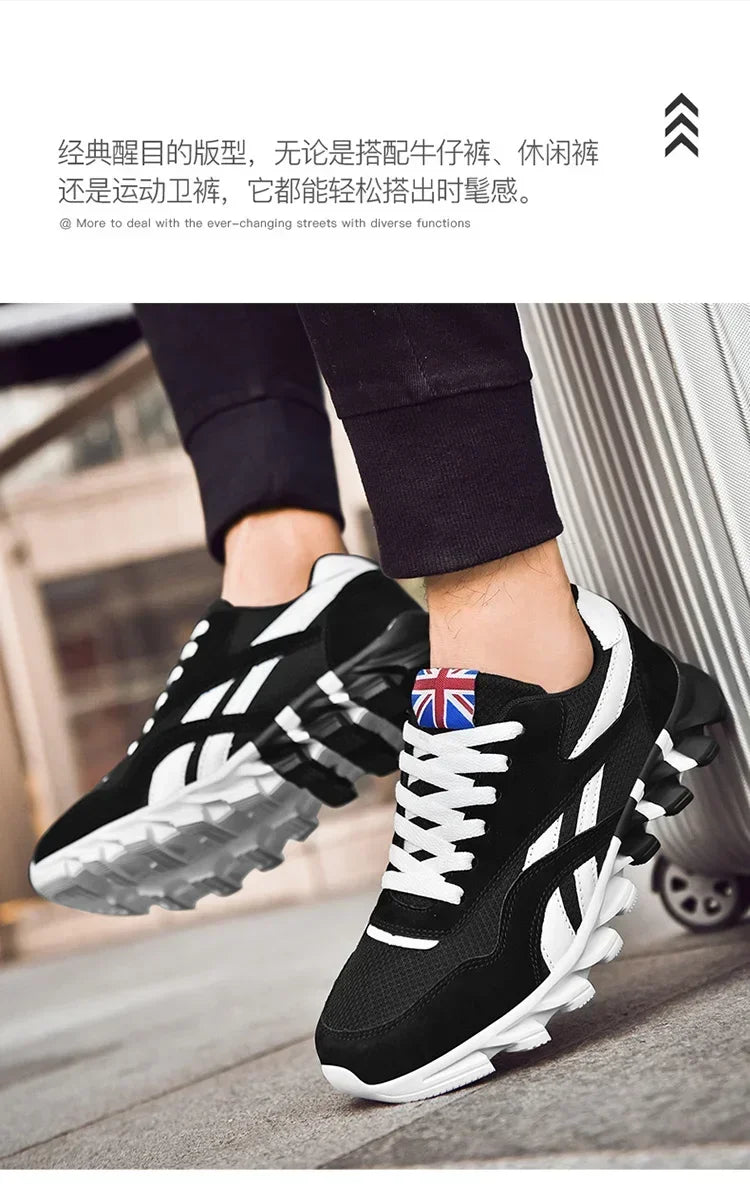 Brand trend size 46 47 48 men's wear-resistant cushioning thick-soled fitness sneakers, outdoor breathable running shoes for men