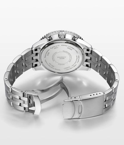 BERNY Chronograph Watches for Men Aviation Multifunction Quartz Men's Watch Date Sapphire Super Luminous Luxury Wristwatch