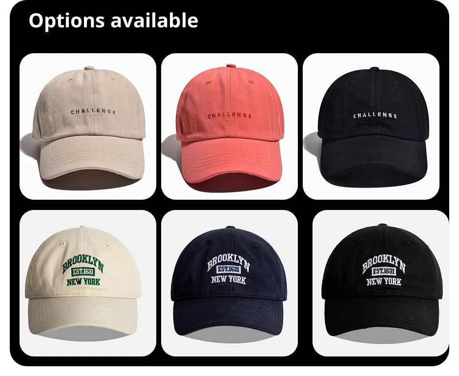 Letter Embroidered Baseball Cap for Women Spring Summer Outdoor Sunscreen Unisex Snapback Hat Sports Casual Men Hip Hop Hat