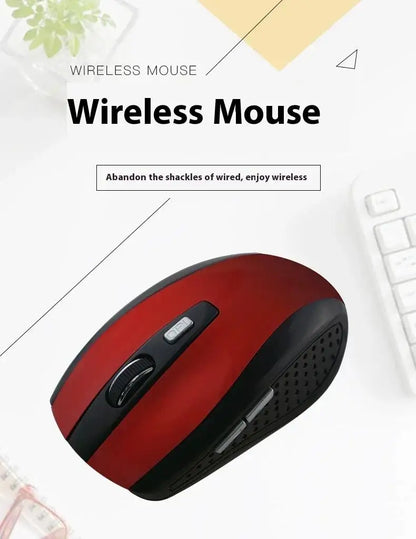 Wireless Silent Mouse 2.4G Portable Mobile Optical Office Mouse Adjustable 1600 DPI Levels for Notebook PC Laptops MacBook