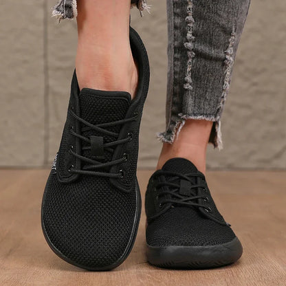 Women's Walking Flat Shoes Soft Mesh Suitable for Travel Wide Fit Lightweight Support Fitness and Leisure Sports Shoes for Men
