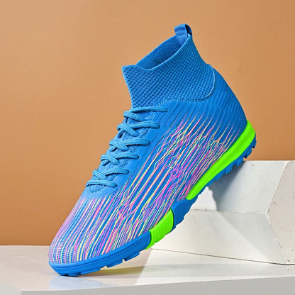 Nouvelles chaussures de football professionnelles pour hommes, chaussures de football antidérapantes, unisexes, respirantes, chaussures de futsal, nouvelles chaussures à crampons, livraison directe, ultralégères