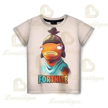 Fortnites 3D Printed Short Sleeve T-Shirt Game Cartoon Print Battle Royale Adult Kid Clothes Kids T-shirt Harajuku Tshirt