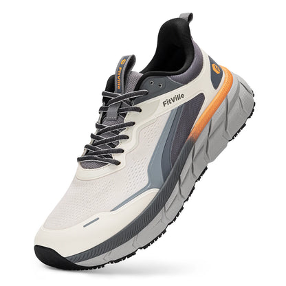 Buty męskie FitVille z szeroką przednią częścią, dobrze amortyzowane, bardzo szerokie, antypoślizgowe, lekkie i oddychające buty do biegania