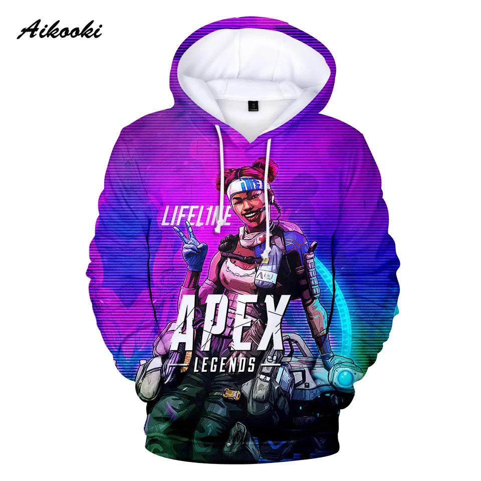 Personality 3D Printed Game Apex Legends Hoodies Sweatshirts Men Women High Quality Hoody Game Long Sleeve Plus Size Hoodies