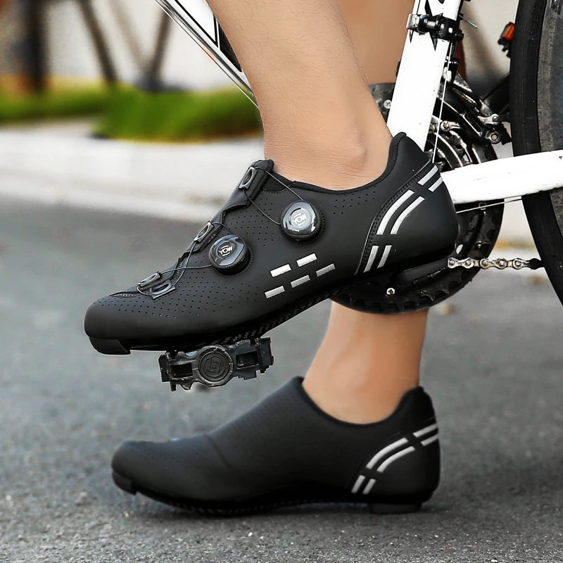 Pantofi de ciclism de înaltă calitate, SPD cu autoblocare pentru bărbați, pantofi sport de curse pentru bicicletă, pantofi de ciclism MTB de munte antiderapanți pentru femei, 36-47