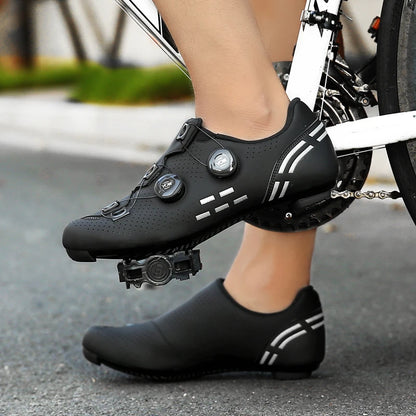 Pantofi de ciclism de înaltă calitate, SPD cu autoblocare pentru bărbați, pantofi sport de curse pentru bicicletă, pantofi de ciclism MTB de munte antiderapanți pentru femei, 36-47