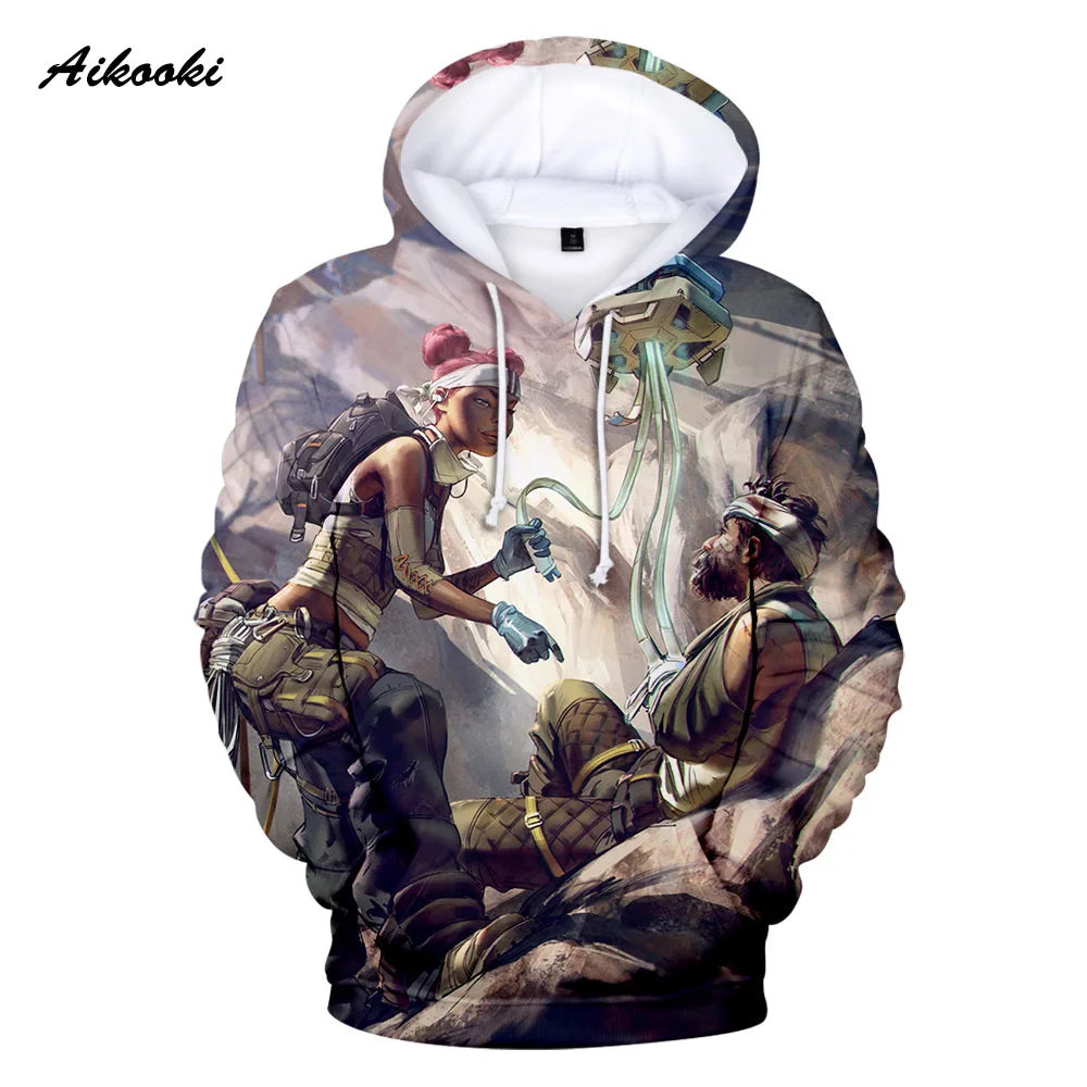 Personality 3D Printed Game Apex Legends Hoodies Sweatshirts Men Women High Quality Hoody Game Long Sleeve Plus Size Hoodies