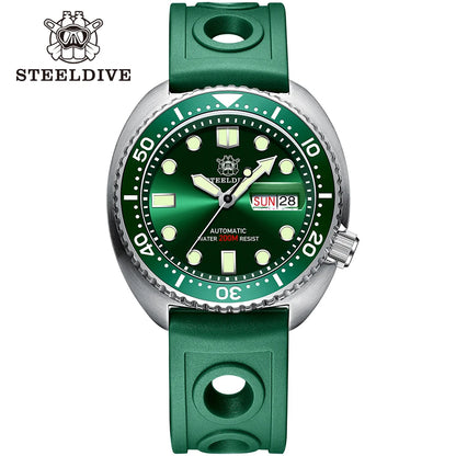 STEELDIVE Brand Classic Design SD1972 45mm Case Ceramic Bezel Sapphire Glass NH36 Automatic Movement Day and Date Sports Watches
