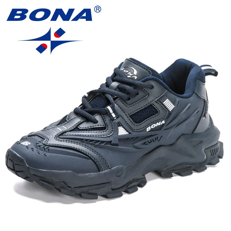BONA 2023 New Designers Anti-Slip and Wear-Resistant Classic Running Shoes Athletic Sport Shoes Men Outdoor Sneakers Lightweight