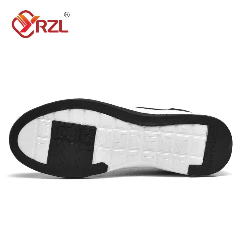 YRZL férfi cipő tavaszra és őszre, vízálló gyalogló sneaker, szabadidős férfi bőr sportcipő, csúszásmentes lábbeli, teniszcipő férfiaknak