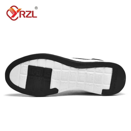 YRZL férfi cipő tavaszra és őszre, vízálló gyalogló sneaker, szabadidős férfi bőr sportcipő, csúszásmentes lábbeli, teniszcipő férfiaknak