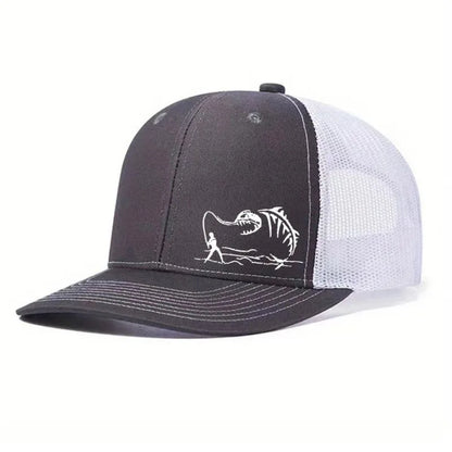 1PC New Fashion Richardson Micro Curved Trucker Cap Fishing PrintedSummer Mesh Breathable Baseball Caps Outdoor Gorras Hombre