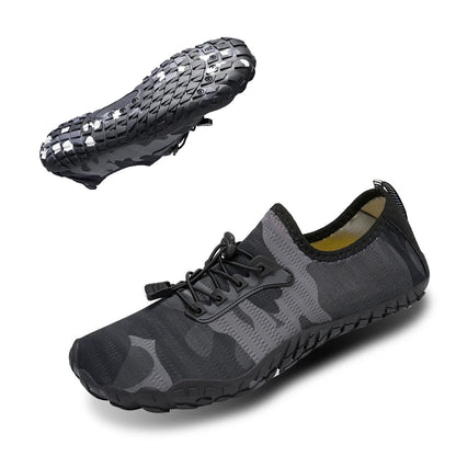 Oiaano platūs barefoot tipo juodi batai vyrams, moterims ir unisex – sportiniai vandens bateliai paplūdimiui, minkštu padu, lengvi ir kvėpuojantys