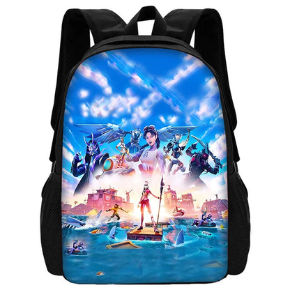Classic Game FortniteS Kids Backpacks Boys and Girls Student Birthday Gift Child School Bags Unisex Camping Durable Rucksack