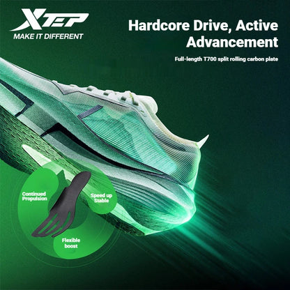 Xtep Shyft PRO Men Professional Marathon Shoes Thick Sole Cushioning Combat Quick-Drying Outdoor Sneakers 874119110039
