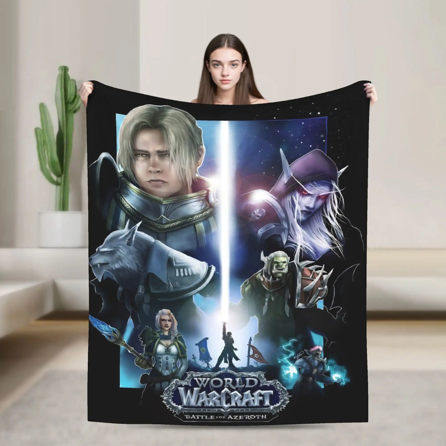 WOW World of Warcraft Flannel Blankets Winter  Soft Warm Throw Blanket for Children Outdoor Novelty Bedspread Sofa Bed Cover
