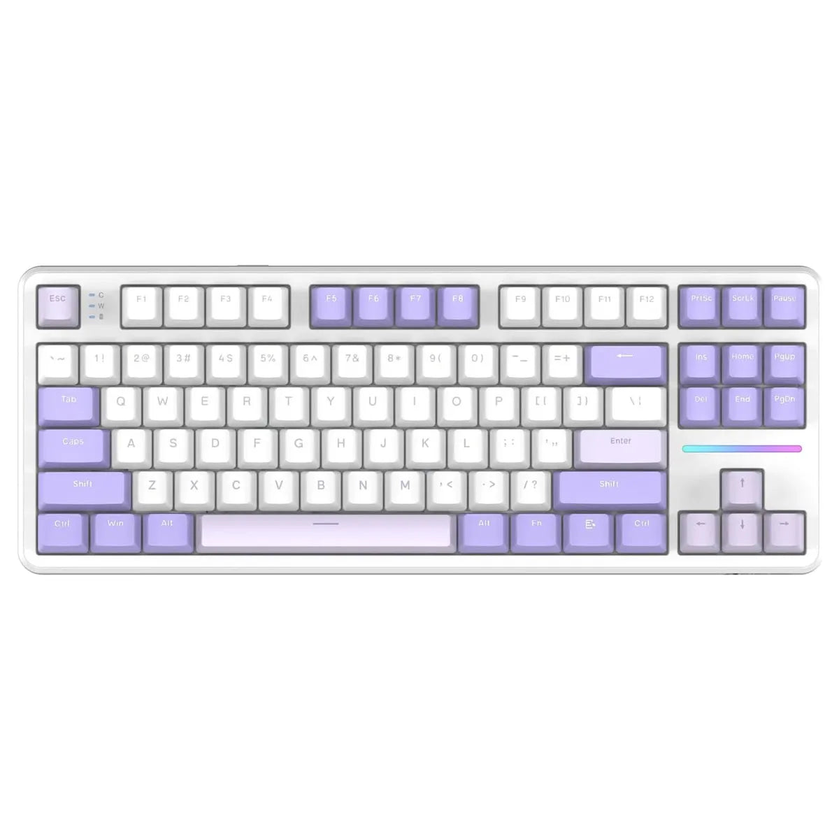Attack Shark X87 Wireless Mechanical Keyboard, Tri-Mode Hot Swappable Gasket Gaming Keyboard with RGB Backlit, Bluetooth 5.0/2.4GHz/USB-C TKL Mechanical Keyboard