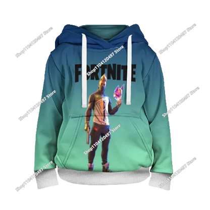 2025 New Fortnite 3D Printed Unisex Hoodie Casual Coat Game Peripheral Cosplay Children Clothing Gifts