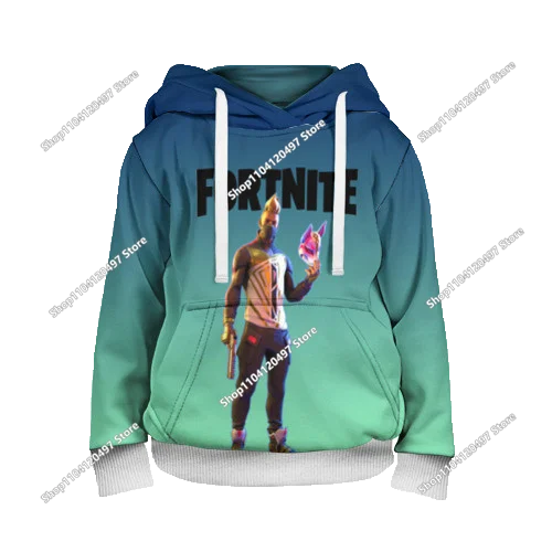 2025 New Fortnite Hoodies 3D Print Men's Hoodie Harajuku Long Sleeve Oversized Sweatshirt Man Hoodies Unisex Cosplay Clothing