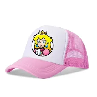 Mario Casual Baseball Sun Caps Action Universal Polyester Hat Children Truck Driver Items Adult Adjustable Anime Peripherals