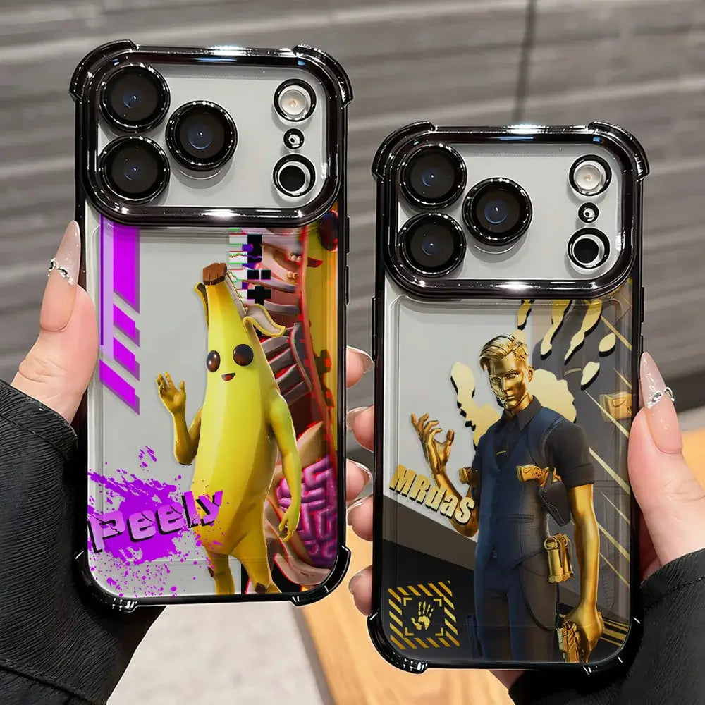 Калъф за телефон Cartoon Games F-Fortnite с покритие за Xiaomi 15T 15 14 13 Poco M7 F7 F4 F5 X7 X6 X5 Pro Ultra 4G 5G, против падане, с въздушна възглавница